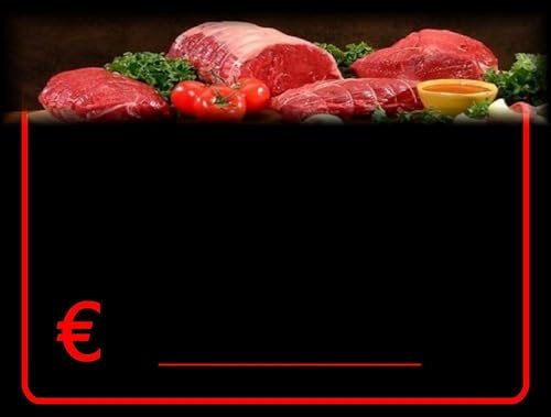 etichettesegnaprezziperalimenti 30 Preisschilder für die Metzgerei Plastikkartenhalter Lebensmittelrecht 8,3x11,3 cm. (Träger sind nicht enthalten)