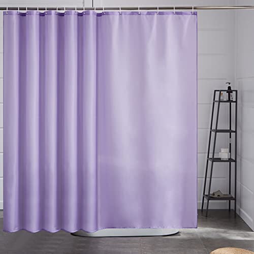 Furlinic Tende Doccia Anti-Muffa Tessuto in Poliestere Grande Tende Doccia Impermeabile Lavabile Tenda Vasca da Bagno con 16 Ganci Tenda Doccia Viola 240x180cm.