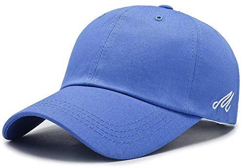 Herren Kappe Hut Solid Cotton Black Cap Sommer Baseball Cap Für Männer Frauen Snapback Hat Golf Trucker Cap-Blue_Adjustable