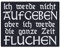 Ich werde nicht Aufgeben aber Fluchen - Motivationsgeschenk lustig Sticker mit Spruch Arbeit Geschenk für Männer/Frauen DIY Applikation für Jacke/Weste/Jeans/Tasche 90x70mm