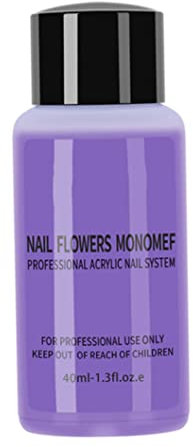 Acryl-flüssiges Monomer, Acryl-nagel-flüssigkeitsmonomer Professionelle Acrylnagelflüssigkeit für Acrylnägel Nicht-gelb-maniküre-kristallpulver Schnitzen Flüssigkeit 40ml