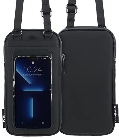 Case-Mate Crossbody-Tasche für Damen, Schultertasche, Reisetasche, mit transparenter Handyhalterung, Touchscreen-kompatibel, verstellbarer Trageriemen für iPhone 17 Pro Max/iPhone 16/15 Pro/14/13