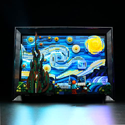 Led Light Set for Lego The Starry Night, Led Light Kit for Lego 21333 Vincent van Gogh The Starry Night - Not Include Lego Models, Just Light Set (Classic Version)