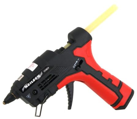 Neilsen CT4824 Butane Gas Glue Gun Cordless Piezo Electric Ignition | Cordless design, Lightweight construction, Piezo electric ignition, 60–90 minute run time, Safety switch