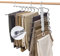 2 Stück Hosenbügel Kleiderbügel Platzsparend, 6 in 1 rutschfest Faltbare Multi Bügel, Kleiderschrank Organizer für Hosen für Damen und Herren, Schals, Jeans, Kleidung, Handtücher