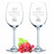 Leonardo Lot de 40 verres à vin avec nom et date imprimés – Cadeau de mariage personnalisé pour les jeunes mariés – 40 ans couleur Daily