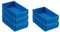 SparSet 5x Blaue Industriebox 300 B | HxBxT 8,1x18,3x30cm | 3,4 Liter | Sichtlagerkasten, Sortimentskasten, Sortimentsbox, Kleinteilebox