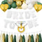 BLOOMWIN JGA Deko Frauen Grün - Bride to be Grün Gold Weiß Luftballons Set Junggesellenabschied Frauen Dekoration Accessoires Folienballons Quasten Girlande