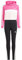 adidas Fille Tiberio 3-Stripes Colorblock Fleece Leggings Set Kids, semi lucid fuchsia/white/white, 13-14 Years