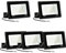 Jefedana (6pack LED Strahler Außen 50W Kaltweiß 6500K 3000LM Superhell Außenstrahler LED Fluter IP66 Wasserfest LED Außenleuchte Flutlicht LED-Strahler für Hinterhof, Garage, Flur,Garten