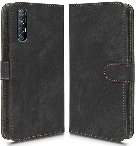 Hülle Kompatibel mit Oppo Find X2 Neo, RFID-Blockierung, Magnetisches Flip-Leder, Stoßfeste Schutzabdeckung mit Kartenfächern und Ständer