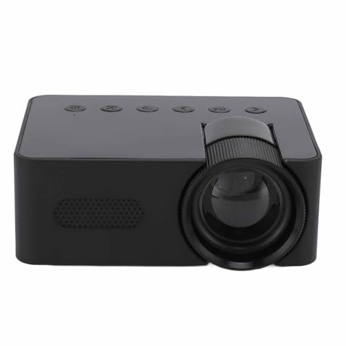 Mini Projecteur YT100, Vidéoprojecteur Full HD 1080P, Projecteur de Film Extérieur Portable avec Haut-Parleur 4Ω 2W, Projecteur de Téléphone de Cinéma Maison avec Interfaces USB