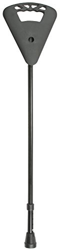 Gehstock FLIPSTICK ORIGINAL Sitzstock, schwarz, höhenverstellbar von 88-94 cm, stabiles Leichtmetall mit Klappsitz, belastbar bis 130 Kg