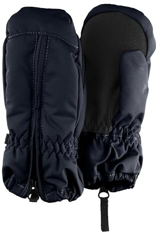 Sterntaler Fäustlinge Ripps wasserdicht – Baby Winterhandschuhe mit Reißverschluss & Thinsulate-Futter – Unisex Handschuhe mit Daumen & rutschfester Handfläche, marine, Größe 5