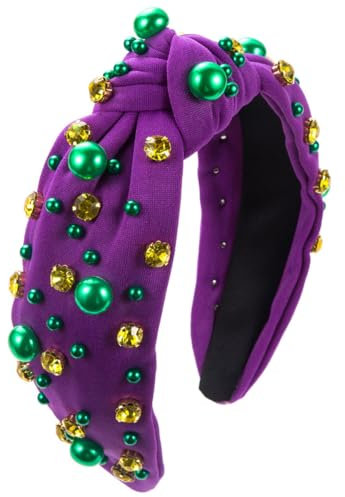 scicent Haarreif mit Knoten-Vintage-Wunderschön Damen Stirnband Haarschmuck Haarreifen (Lila) - 25208