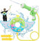 EQARD Wasserspritze Rucksack Wasserpistole Wasserkanone für Kinder Dinosaurier Wasserwerfer mit 1200 ML Wassertank mit Flügeln Wasserblaster Sommer Outdoor Spielzeug für Pool Strand Wasserschlacht