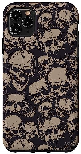 iPhone 11 Pro Max Emo Grunge Aesthetic Gothic Skull Goth Halloween Case