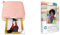 HP Sprocket Portable 5x7.6 cm Sofortbilddrucker (Rosa) & Sprocket 5.8x8.7 cm Premium Zink Sticker Fotopapier (20 Blatt) Kompatibel Sprocket Select Fotodruckern