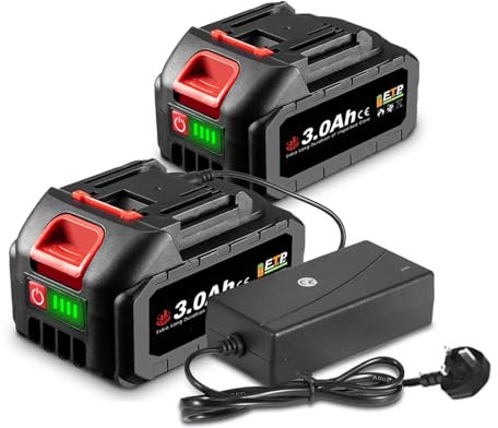 ONEVAN 3.0Ah Li-Ion 20V Battery With Charger and LED Indicator, Replacement for All ONEVAN Tools