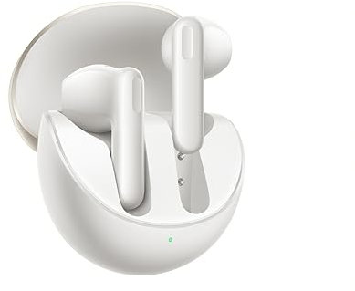 OPPO Enco Air3 - Auriculares True inalámbricos, 25 h de autonomía, Controladores de 13,4 mm, Bluetooth 5.3, Alcance de 10 m, Controles táctiles, cancelación de Ruido IA, Android e iOS, IP54, versión