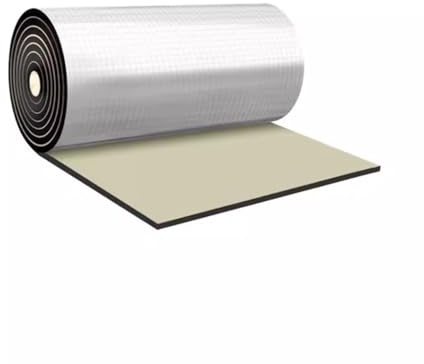 MJHETCY Aislante Térmico Aluminio Forro Papel Adhesivo，10mm Espesor Aislante Térmico Reflexivo con Espuma，Aislamiento De Viviendas，Caravanas(Size:1m x 10m)