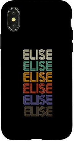 Coque pour iPhone X/XS ELISE Stylet rétro vintage des années 90