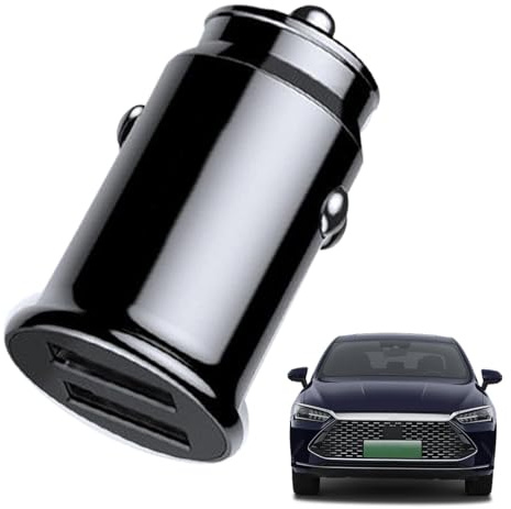 Caricatore per telefono auto – Caricatore per telefono da auto nuovo mini caricatore per auto con due porte | 3,1 A caricatore per cellulare con presa di ricarica per auto | caricatore rapido per auto