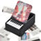 2025 Monthly Calendar, Piano Calendar - Music Calendar for Piano with Desk Finger with Light, Creative Table Calendar with 32 Famous Songs, Aesthetic Decoration of the S