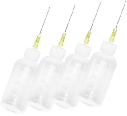 Abaodam Track Set Enhancer 50ml Plastic Applicator Bottles with Fine Tip Leakproof for Wood Glue and Paint Reusable and Easy to Clean