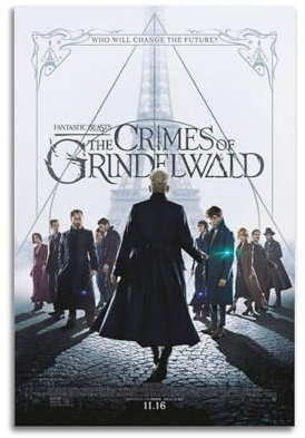 SSXAQWEE Fantastic Beasts Filmposter Kunstdruck auf Leinwand - Moderne Wanddekoration für Schlafzimmer - 20 x 30 cm