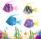 XPJBKC Robo Fish, 4 Pièces Robot Fish avec Lumière, Poisson Robot Fish Électrique, Réutilisable Faux Poisson Aquarium Qui Nage, Poisson Piscine Jouet de Bain pour Bebe Enfants Chat et Chiens Jouets