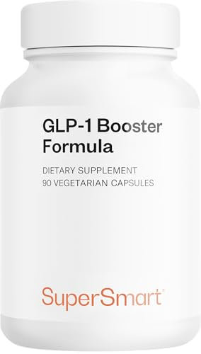 GLP-1 Booster Formula - Perte de Poids - Stimule la Production de GLP-1 - Coupe-Faim Puissant et Efficace - Avec Metabolaid®, Berbérine, etc. - Complément Alimentaire Minceur - 60 Gélules - SuperSmart