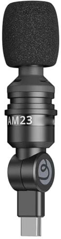 Uxsjakjsd Mini Mic for Vlog Video Recording 360° Omnidirectional Condenser Type-C Mini Mic Ultra-Compact Microphone for Live Streaming
