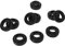 Pretfy 10 Piezas DE Compresor DE CA CA ACCONDADERO EQUIPO PROFESIONAL PARA ESTRUCTURA ACEITE SELO AIRE CAR SELO REEMPLACIÓN COMPACTO HCC