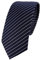 TigerTie - schmale Designer Krawatte in blau dunkelblau silber gestreift