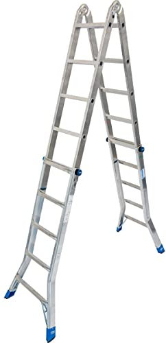 Krause 133960 Aluminium Teleskopleiter Arbeitshöhe (max.): 6.05m Aluminium DIN EN 131 18kg
