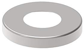 Edelstahl Rosette V2A geschliffen für Rundrohr + Vierkantrohr Pfostenabdeckung Abdeckkappe Rosette passend für Rohr Ø 42,4 mm