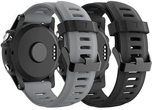 Supore Fenix 3 Uhrenarmband, weiches Silikon, Ersatz, atmungsaktiv, schönes Armband Sport & Edition für Fenix 7X/ Fenix 6X/Fenix 3/Fenix 3 HR/Fenix 5X Smartwatch, mehrere Farben