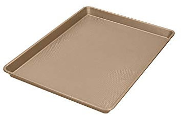 BRANDANI Teglia Forno Rettangolare Golden Antiaderente Carbon Steel