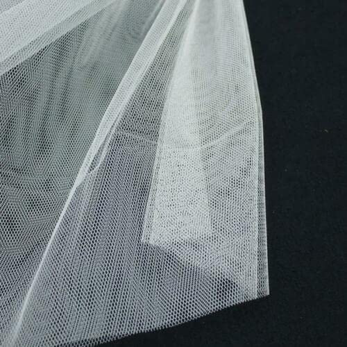 TFG Tüllstoff, 280 cm lang, Netzstoff, Netzmaterial, Schleier, Tutu, 150 cm breit, für Hochzeit, Geburtstag, Partys, Schneidern, Tanzkleidung, Brautdekoration, Basteln