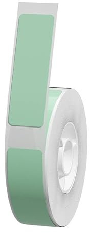 Niimbot Thermoetikettenpapier, 12 x 40 mm, 160 Stück, für tragbare Etikettendrucker D11 D110 D101 (verschiedene Farben) (grün)