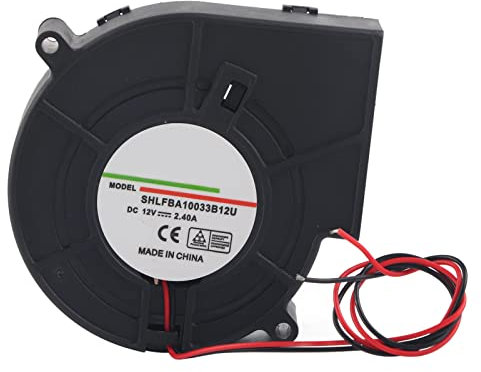 Nimomo Ventola per stampante 3D, 12V 2.4A Ventilatore a turbina doppia sfera multiuso raffreddamento picnic Attrezzature riscaldamento campeggio Barbecue