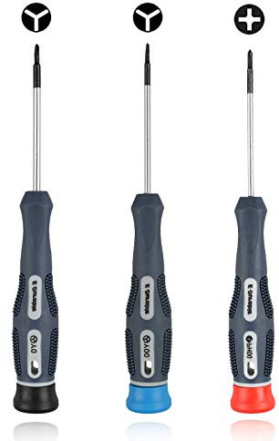 OCTODER Triwing Screwdriver for Nintendo Switch, Tri Wing Magnetic Tip Screwdriver Repair Tool Set, PH00 Y0 Y00 Cross Wing Precision Screw Driver Compatible with NS Switch Controller