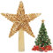 Weihnachtsbaum Stern Spitze, 30,5 * 20 cm Weihnachtsbaumspitze Stern aus Stroh, Christbaumspitze Stroh, Baumspitze Stern für Weihnachtsbaum, Christbaumspitze Stern, Christbaumschmuck Handgemachter