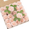 DuHouse Künstliche Rosen Blumen Fake Schaumstoff Rosen Köpfe mit Stiel Künstliche Blumen Rose für Hochzeit Home Party Baby Dusche Valentinstag Deko(25 Stück,Erröten)