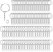 100 Pezzi 25 mm Anelli Portachiavi Anello Ganci Portachiavi Anellini Acciaio Inox Accessori per Portachiavi Fai Da Te Kit per Porta Chiavi Mestieri Lavori di Bricolage | Argento