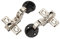 Fafeicy 2pcs 26mm Hole Soft Close Hinges Soft Closing Cabinet Hinge For Cabinet Glass Door (Insert)