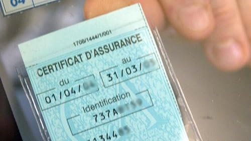 Etui Porte Vignette Attestation d'assurance - Adhesif - Fabriqué en France - 217
