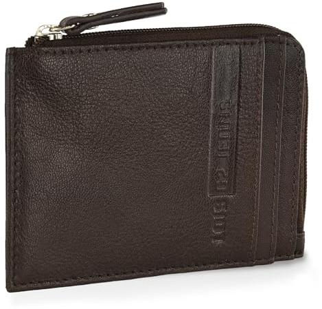 Lois - Geldbeutel & Schlüsseltasche Klein - Schlüsseletui Schlüsseltasche - Schlüsseletui Leder - Autoschlüssel Tasche - Schlüssel Etui, Braun