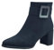 MARCO TOZZI stivaletti da donna vegani con tacco e zip color blu (dk.navy comb) 36 EU